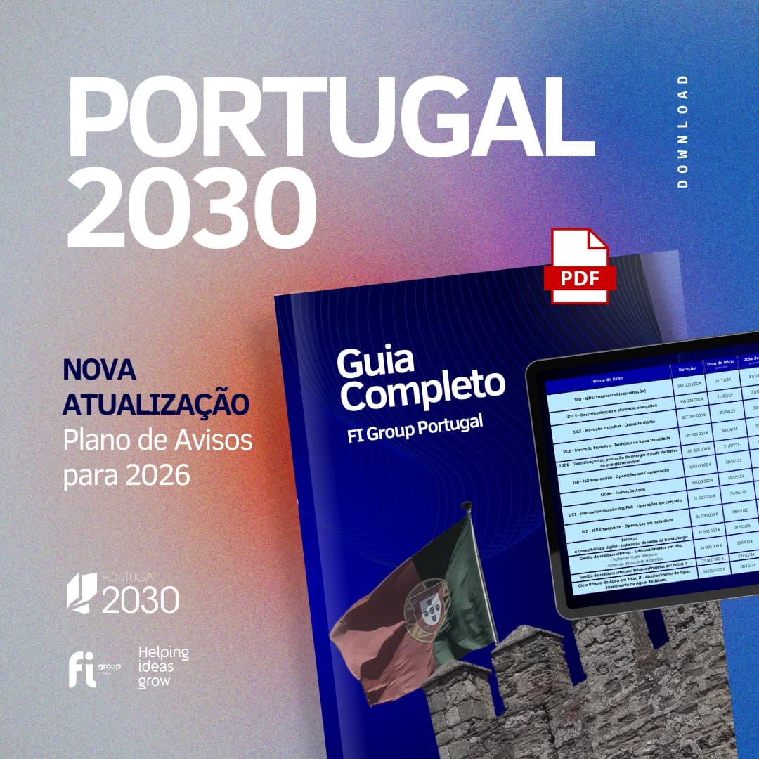 Guia Portugal 2030 - Calendário de avisos e oportunidades de financiamento